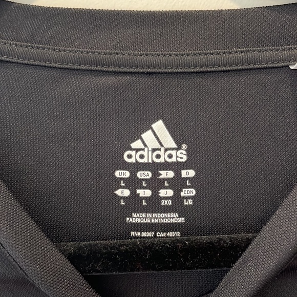 Adidas Workout Shirt, Black, Size Men’s L, EUC - Picture 3 of 4